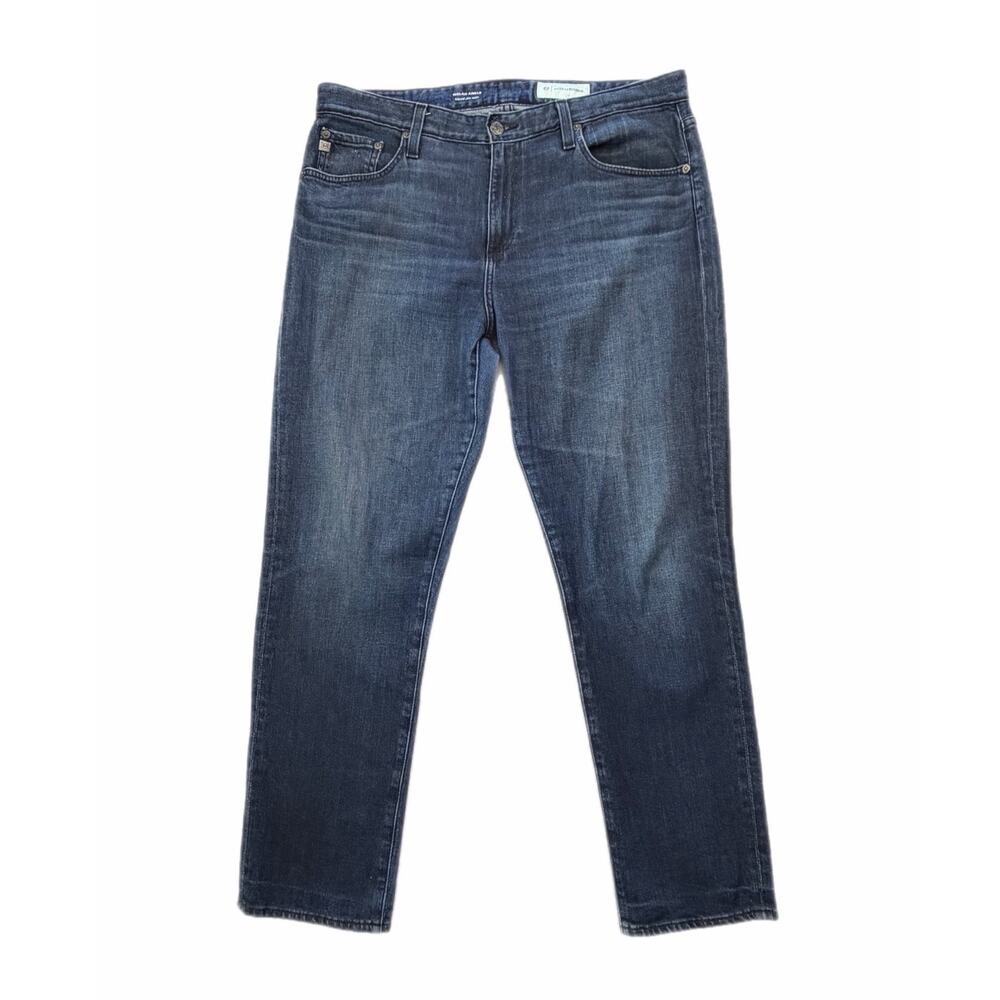 Adriano Goldschmied AG Anthropologie Nolan Ankle Slim Dark Wash Denim Jeans